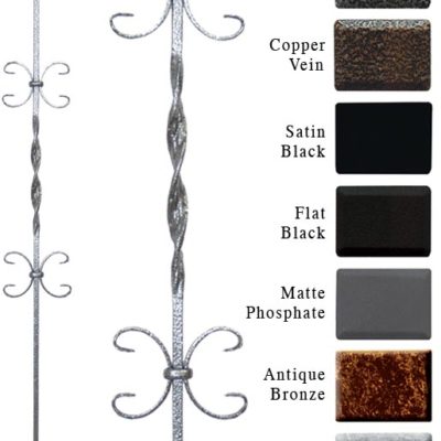 1/2" Double Forged Design Iron Baluster