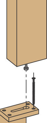 thumbnail image 2 of LJ-3006 Maple Mount Kit For 3" To 3 1/2" Newels 2 of 11
