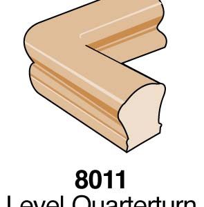 Level Quarterturn Handrail Fitting for 8000 Stair Rail