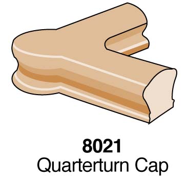 Quarterturn Stair Fitting With Cap