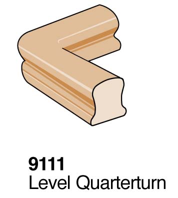 9111 Level Quarterturn Stair Fitting for 9100 Handrail
